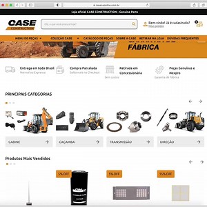 Já conferiu o nosso site de peças? Por meio dele você pode comprar qualquer peça para a sua máquina, escolher receber em casa ou retirar na loja mais próxima. Sem falar na compra parcelada e nas peças genuínas. É superfácil e rápido, e qualquer dúvida você pode enviar pra gente! Confira, acessando: https://bit.ly/CASEEcommerce | CASE Construction Equipment
