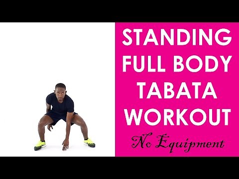 Standing Full Body Tabata Workout No Equipment | 12 Minute Beginner Tabata
