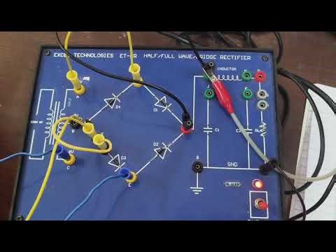 How to operate a Full wave rectifier in lab manual