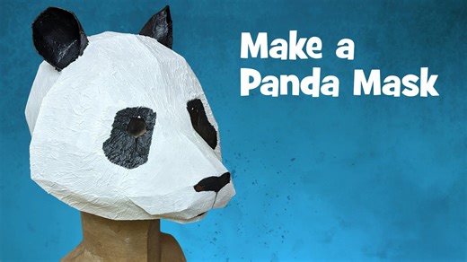 Panda Mask • Ultimate Paper Mache