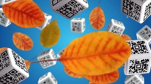 Autumn Leaves Cubes Qr Codes Falling 库存影片视频（100% 免版税）1018772986 | Shutterstock