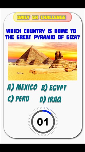 Which country is home to the Great Pyramid of Giza?