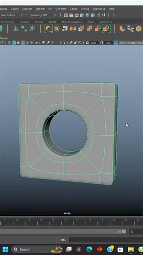 Best ways to make circles in Maya #3dmodeling #topology