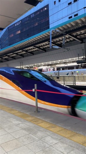 幸運拍到「回送」的E5+E8系新幹線。聽這月台的背景聲音，秒回日本的概念 🤣 #shinkansen #北越新幹線E5 #山形新幹線 E8 #東京駅 丸之內 #subscribe 請訂閱🙏