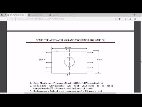 ANALYSIS OF STRESS GENERATED IN RECTANGULAR PLATE WITH HOLE