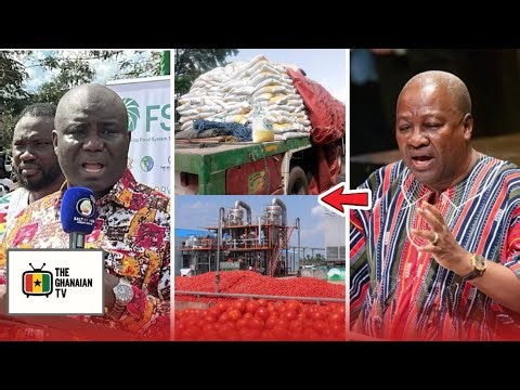 Breaking! John Mahama Cut Sod to Build Tomatoes Factory in Agogo, Donates 2000 Fertilizers