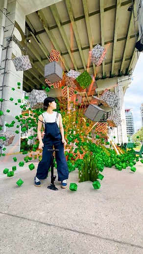 @why.cgi challenge Minecraft theme . . @nvidia #blender #3d #cgi #geonodes #houdini | Mohamed Fayed