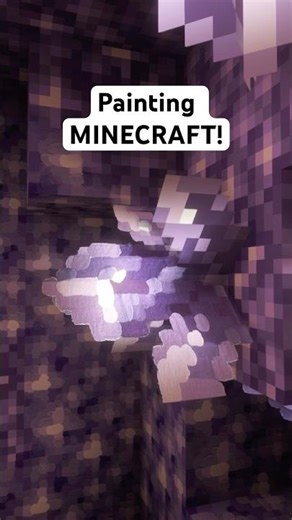 Painting AMETHYST CLUSTER in Minecraft! #minecraft