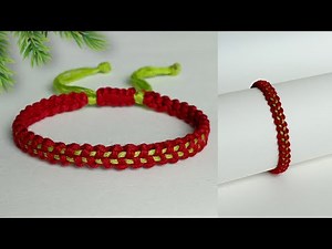 How to make bracelet at home with thread || handmade bracelet with thread || diy easy bracelet