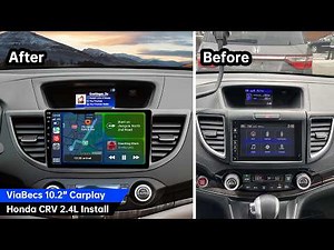 ViaBecs 2015–2016 Honda CR-V Touring Apple CarPlay Radio Install, Retain Original Lane Watch Camera