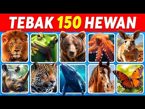 Tebak Nama 150 Hewan dalam 3 Detik 🦁🐼🐵 | MUDAH sampai MUSTAHIL