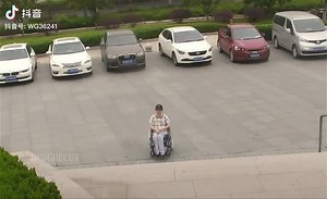 Navigating a Parking Lot in a Wheelchair