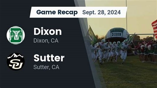 Football Recap: Sutter Piles Up the Points Against Rio Linda