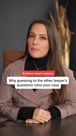 Guessing during a deposition is a quick way to sink your own ship. Sticking to