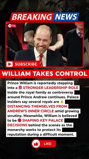 BREAKING: Prince William Takes Control Amid Andrew Crisis