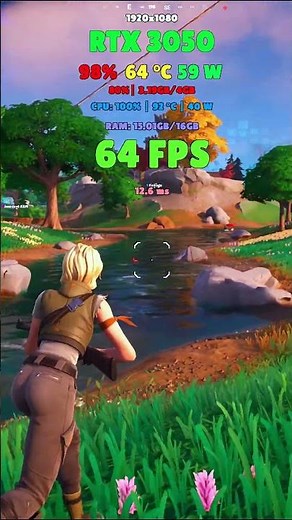 RTX 3050 4GB - Fortnite Full HD FPS (EPIC graphics)