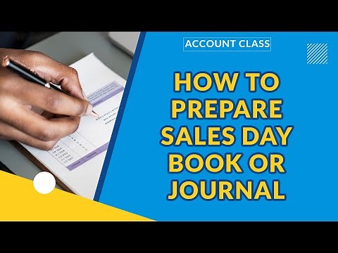 HOW TO PREPARE SALES DAY BOOK OR JOURNAL | FINANCIAL ACCOUNTING