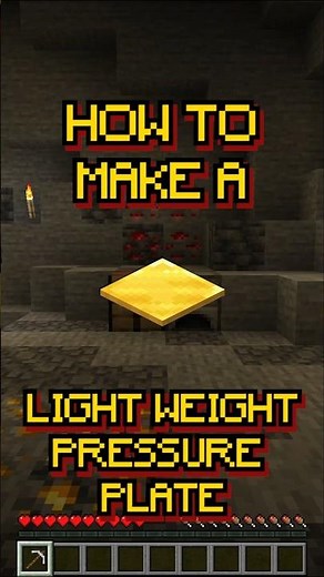 Minecraft: Light Weighted Pressure Plate | Redstone Sensor | Recipe 296