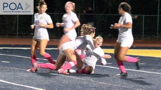 Score twice and then...get tackled?! 🤣 Monroe junior Emma Burness had two goals and an assist for the Falcons in their 3-0 win over Colonia in the GMC Tournament quarterfinals. Her teammates were excited! LINK IN BIO the FULL highlights! | Jersey Sports Zone