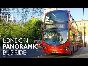 London Panoramic Bus Ride | Route 14 | Russell Square to Putney Heath | Morning Journey | 4K