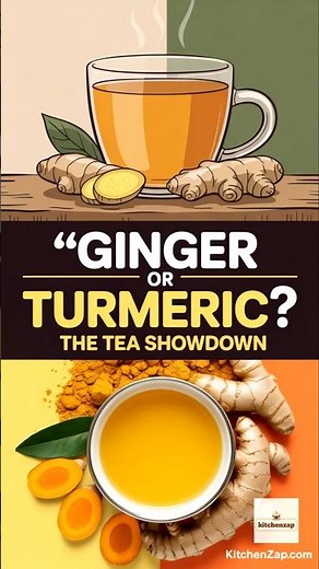 Ginger vs Turmeric Tea: Best for Digestion & Inflammation? #shorts #turmericvsgingertea
