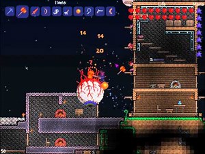 Terraria - Eye of Cthulhu boss fight
