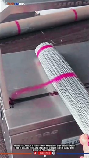 Innovation Stick Bundling Machine for High-Speed Bamboo Skewer Packaging #tech