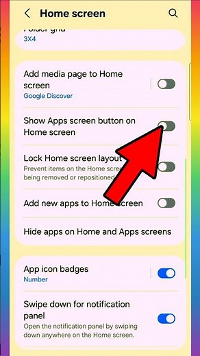 Show Apps Screen Button on Home Screen #shortsfeed #shorts #homescreen