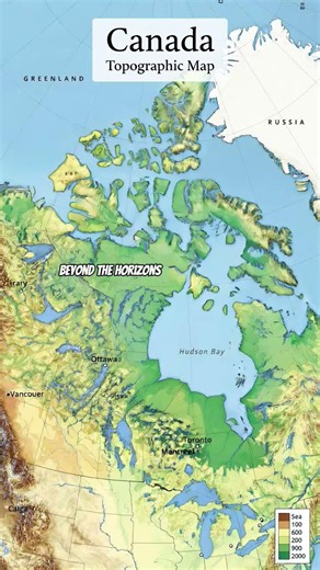 Topographic Map Of Canada. #Canada #mapping #topographic