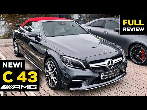 2020 MERCEDES AMG C43 Cabriolet NEW FACELIFT V6 FULL Review BRUTAL Sound Interior Exterior 4MATIC