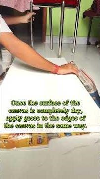 How to prepare canvas for painting || How to apply gesso on canvas || Canvas Painting