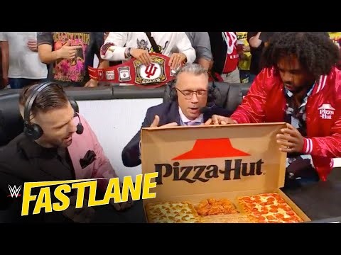 Xavier Woods delivers Pizza Hut to Michael Cole and Corey Graves: WWE Fastlane 2023 highlights