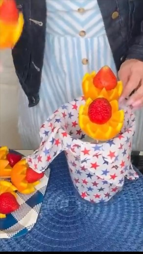 5.3K views · 63 reactions | Make this easy DIY fruit bouquet—perfect for the Fourth of July or switch up the colors to match any season!  | Olivia's Romantic Home DIY | Facebook