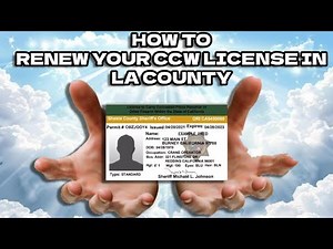 HOW TO RENEW YOUR LA COUNTY CCW
