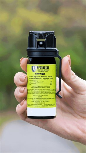 33K views · 27 reactions | You know that feeling — the tug of the leash, a bark you don’t recognize, a split second of uncertainty. You’d do anything to protect your dog… but what if you had a safer way? SABRE Dog Deterrent is designed to deter aggressive dogs without causing lasting harm. It’s protection you can trust — so every walk ends with wagging tails, not what-ifs. | SABRE Safety | Facebook