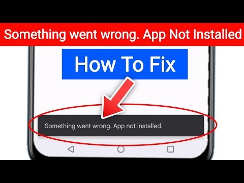 How To Fix Something went wrong App not installed problem || App Installed Problem Solved