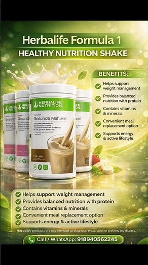 Herbalife Formula 1 – Tasty & Healthy Choice 💚