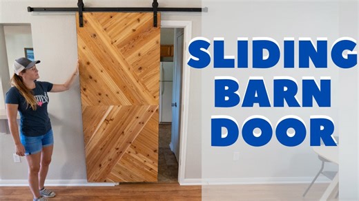 Build a sliding barn door in one day with DIY methods