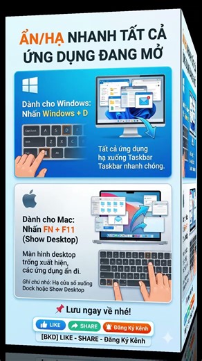 Hạ Nhanh Mọi Cửa Sổ Máy Tính Trong 1 Giây (Windows & Mac) 🚀 #Shorts