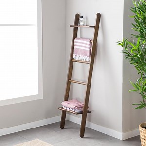 Rustic Wood Blanket Ladder: Quilt & Towel Rack Organizer - Etsy