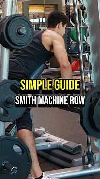 How to: chest supported smith machine row #exercisetutorial