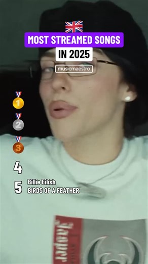 🇬🇧 Most Streamed Songs in the UK in 2025 ➔ ➔ ➔ 🥇 Alex Warren - Ordinary 🥈 Graice Abrams - That’s So True 🥉 Lola Young - Messy 𝟰. Chappell Roan - Pink Pony Club 𝟱. Billie Eilish - BIRDS OF A FEATHER #spotify #trendingsongs #newmusic #musicvideo | Music Maestro