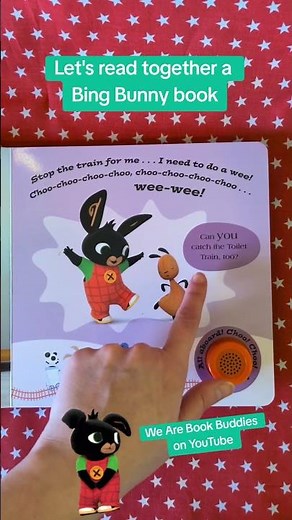 Let's read together a Bing book. All Aboard The Toilet Train.