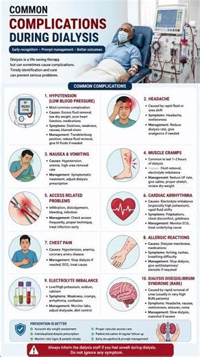 what are the Complications during dialysis?