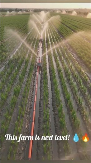 👉 Modern Sprinkler Irrigation System 💧 | Smart Farming in Action 🚜🌱#farminglife #agriculture #viral