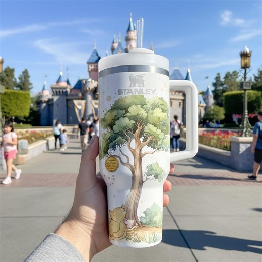 Personalized Winnie the Pooh Tumbler 40oz,bear Travel Mug - Etsy