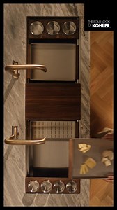 Synthos™ workstation sinks turn everyday kitchen tasks into a seamless rhythm with integrated premium accessories. | KOHLER