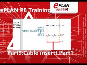 Eplan P8 learning - / Part 9.1:Cable insert - Cablel navigator .