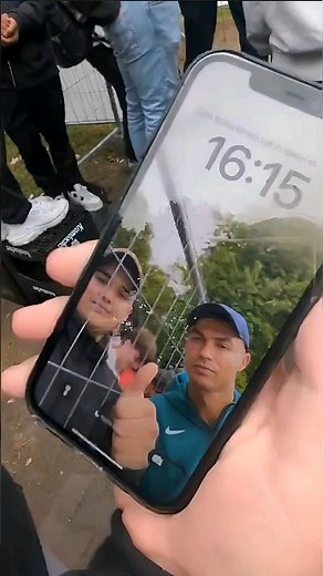 Cristiano Ronaldo signing autograph for fans outside the hotel 🇩🇪 #Euro2024