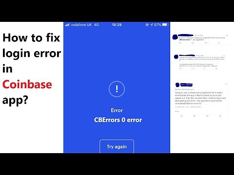 CBErrors Error 0 on Coinbase app on iPhone - how to fix the issue with logging into the app?